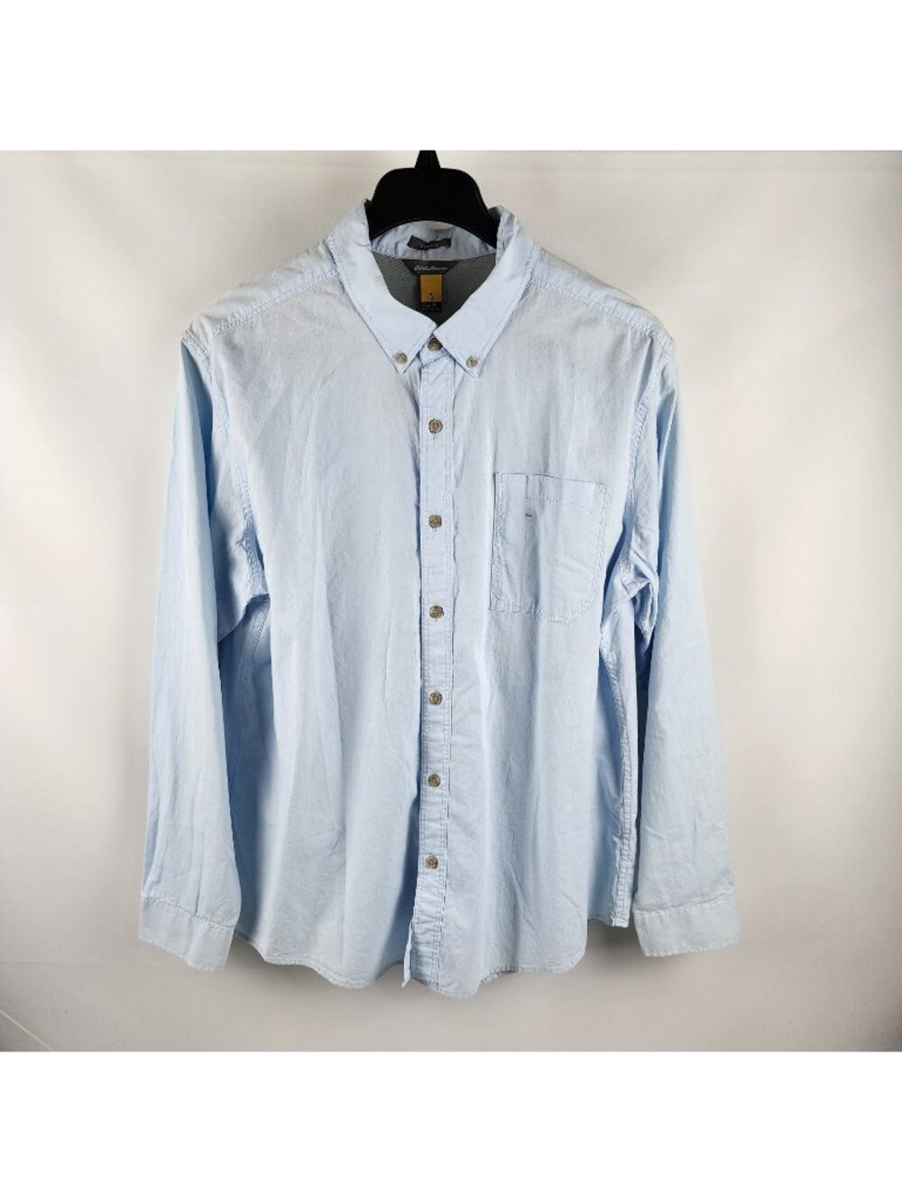 Eddie Bauer Shirt Mens XL Blue Lookout Oxford Travex Long Sleeve Button Down NWT